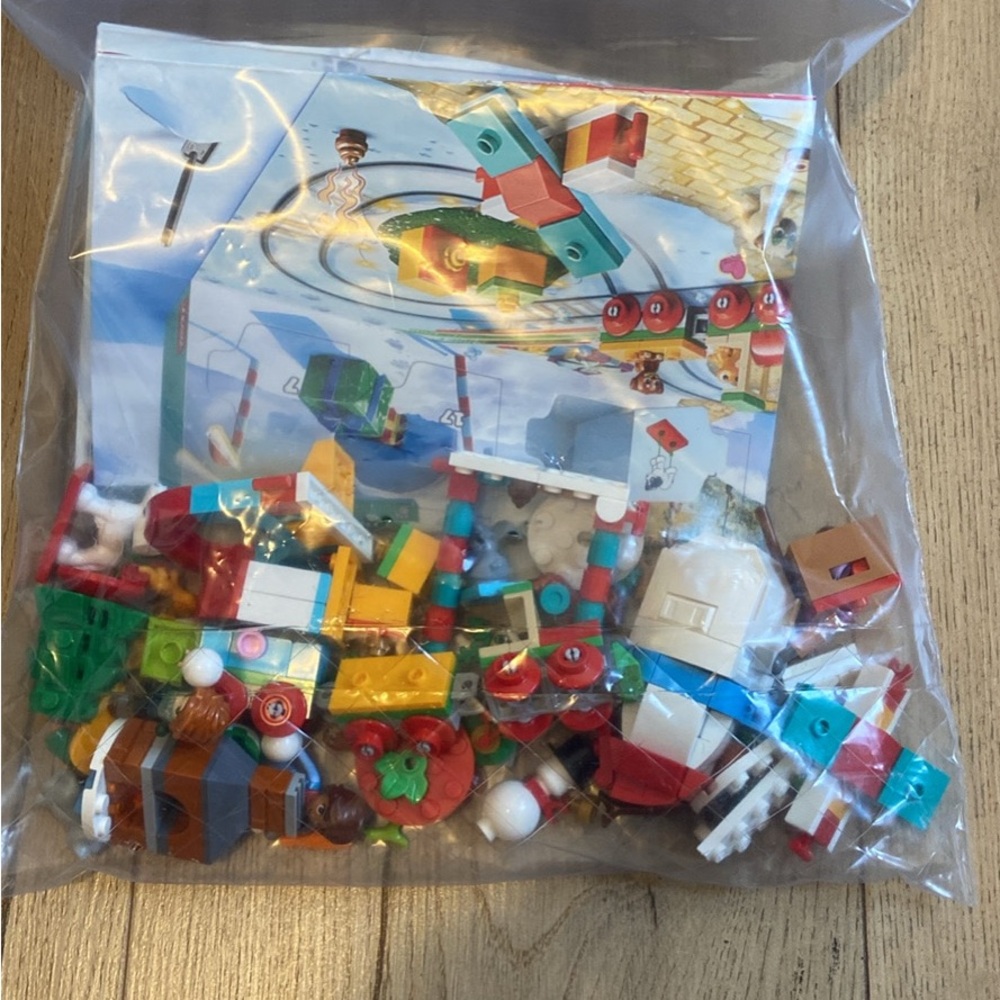 Lego Colorful Building Set with Red, Green, and Blue Pieces